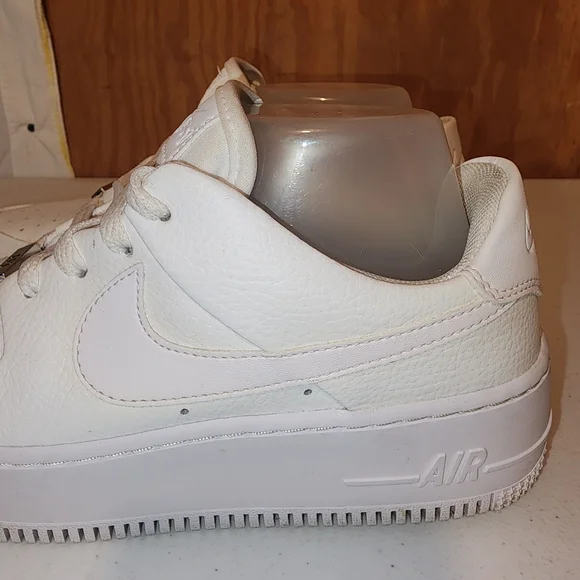 Nike Air Force 1 Women's White Sneakers - Picture 8 of 15